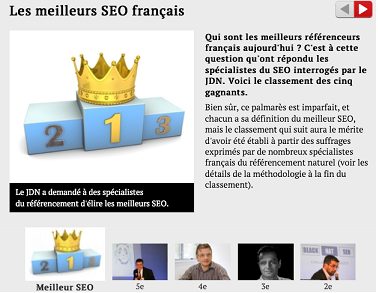 résultats meilleur seo france JDN